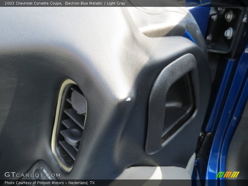 Electron Blue Metallic / Light Gray 2003 Chevrolet Corvette Coupe