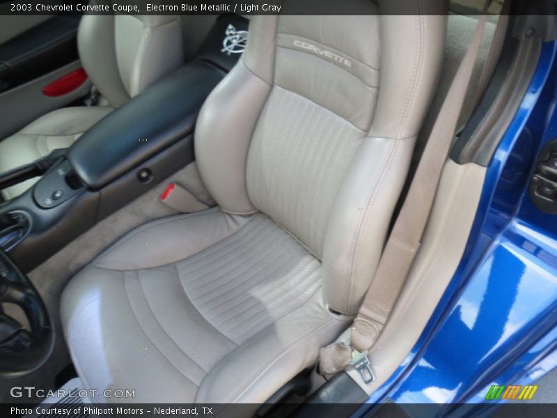 Electron Blue Metallic / Light Gray 2003 Chevrolet Corvette Coupe