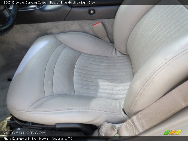 Electron Blue Metallic / Light Gray 2003 Chevrolet Corvette Coupe