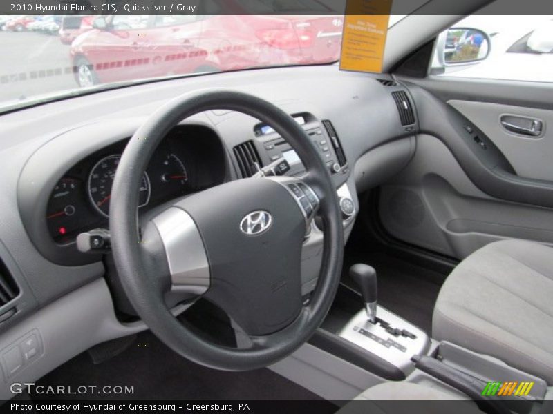 Quicksilver / Gray 2010 Hyundai Elantra GLS