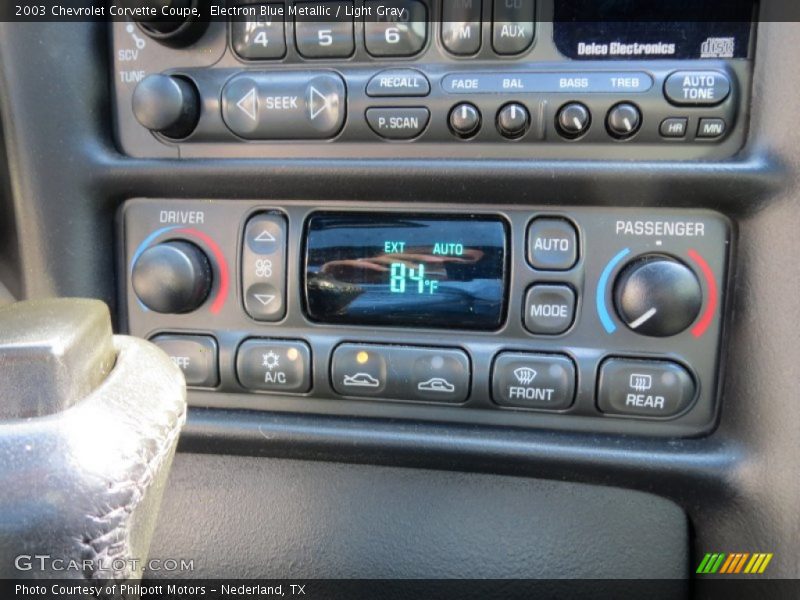 Electron Blue Metallic / Light Gray 2003 Chevrolet Corvette Coupe