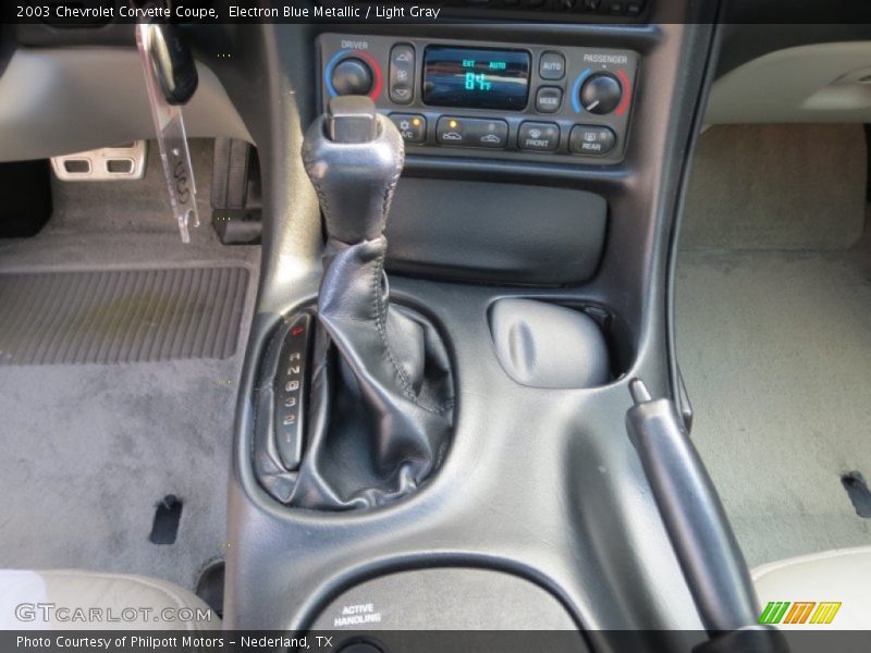 Electron Blue Metallic / Light Gray 2003 Chevrolet Corvette Coupe