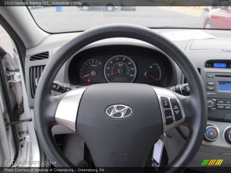 Quicksilver / Gray 2010 Hyundai Elantra GLS