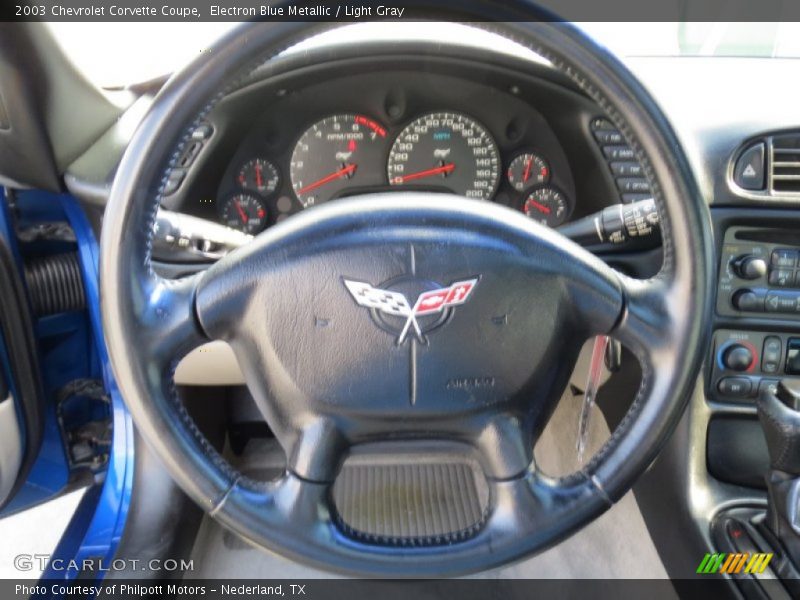 Electron Blue Metallic / Light Gray 2003 Chevrolet Corvette Coupe