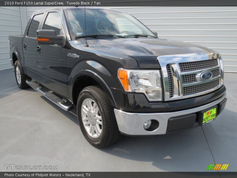 Tuxedo Black / Tan 2010 Ford F150 Lariat SuperCrew
