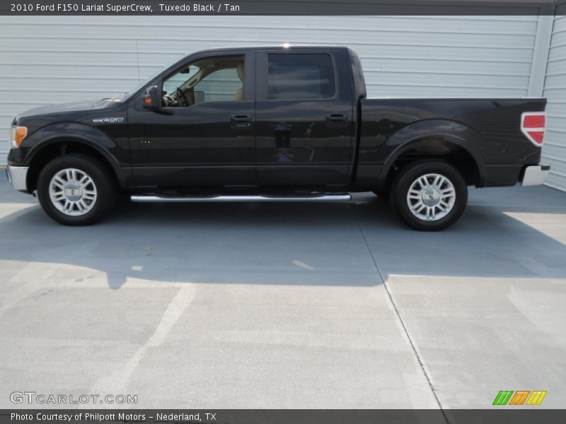 Tuxedo Black / Tan 2010 Ford F150 Lariat SuperCrew