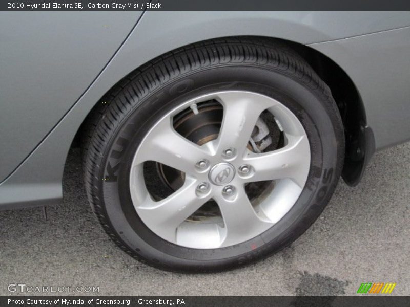 Carbon Gray Mist / Black 2010 Hyundai Elantra SE