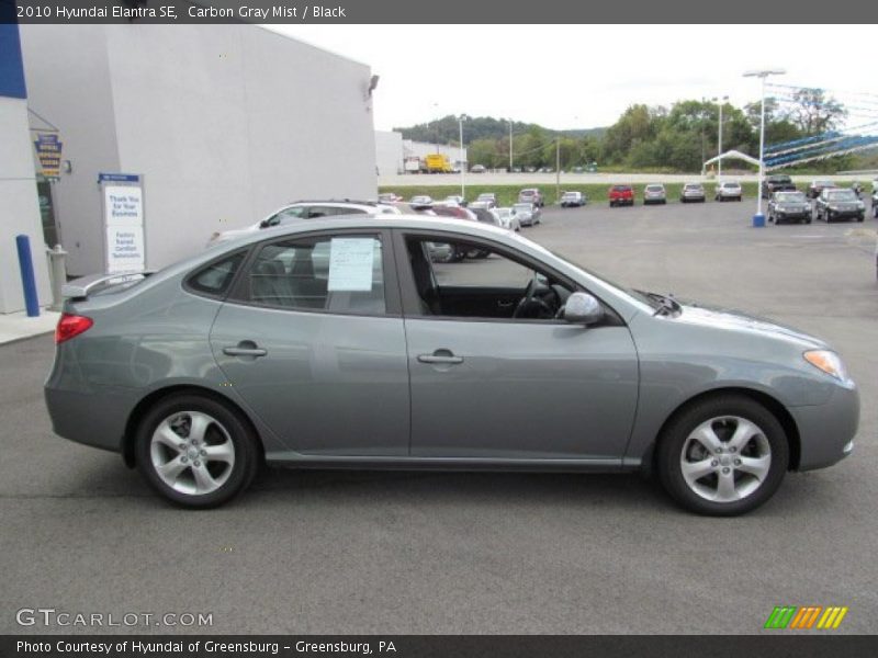 Carbon Gray Mist / Black 2010 Hyundai Elantra SE