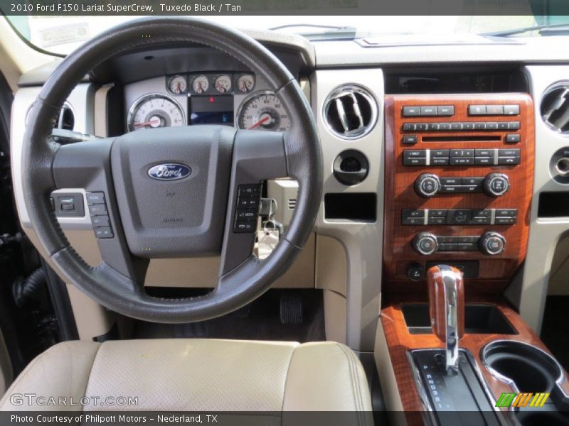 Tuxedo Black / Tan 2010 Ford F150 Lariat SuperCrew