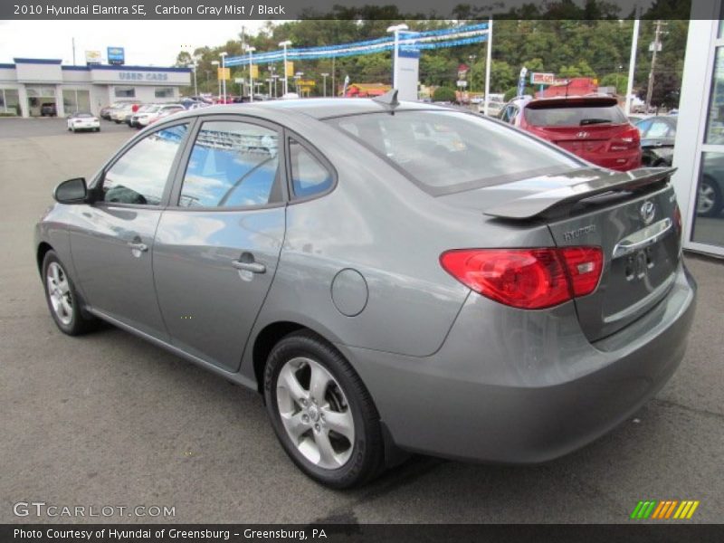 Carbon Gray Mist / Black 2010 Hyundai Elantra SE