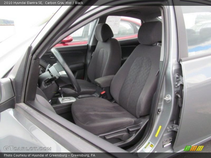 Carbon Gray Mist / Black 2010 Hyundai Elantra SE