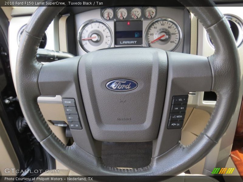 Tuxedo Black / Tan 2010 Ford F150 Lariat SuperCrew