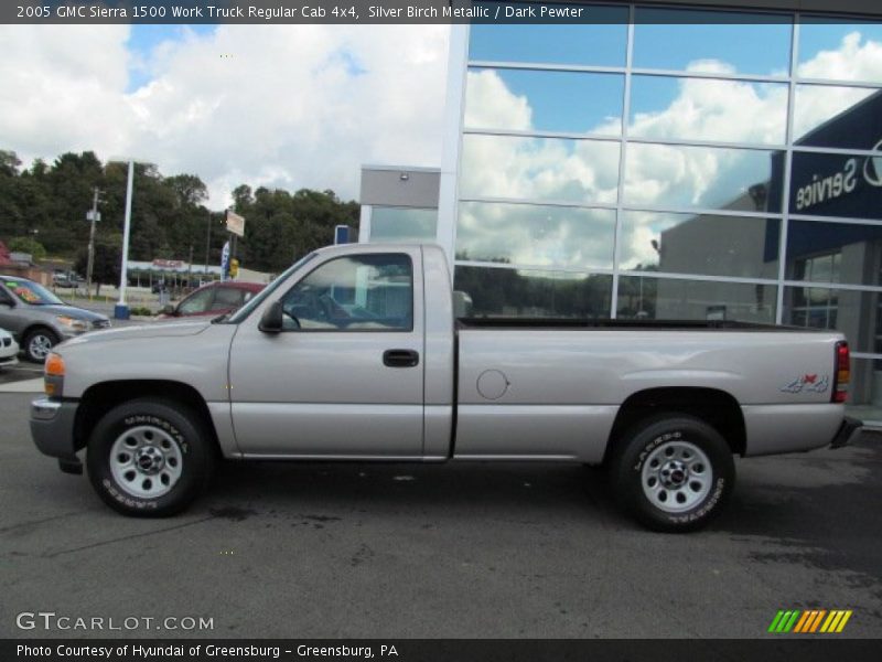 Silver Birch Metallic / Dark Pewter 2005 GMC Sierra 1500 Work Truck Regular Cab 4x4