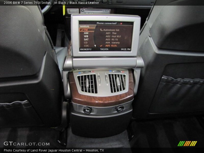 Jet Black / Black Nasca Leather 2006 BMW 7 Series 760i Sedan