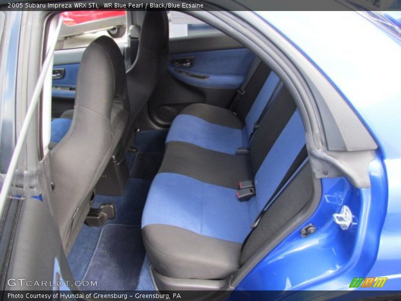  2005 Impreza WRX STi Black/Blue Ecsaine Interior