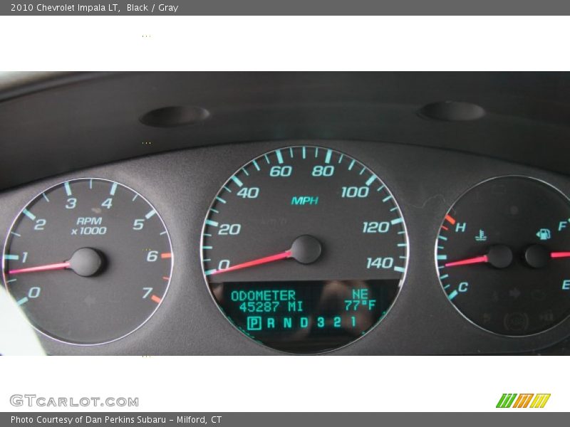 Black / Gray 2010 Chevrolet Impala LT