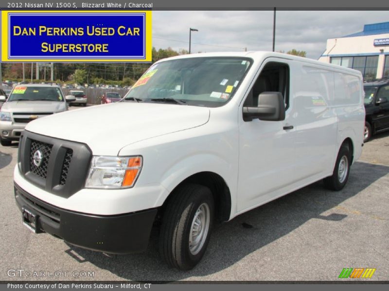 Blizzard White / Charcoal 2012 Nissan NV 1500 S
