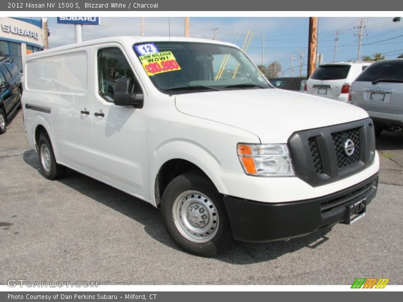 Blizzard White / Charcoal 2012 Nissan NV 1500 S