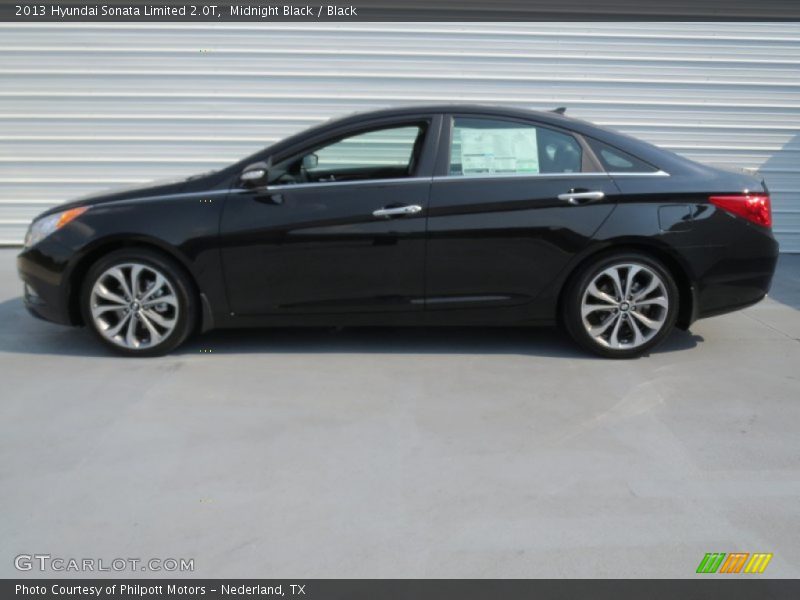 Midnight Black / Black 2013 Hyundai Sonata Limited 2.0T