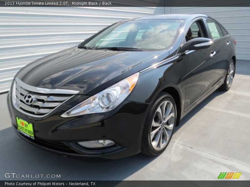 Midnight Black / Black 2013 Hyundai Sonata Limited 2.0T
