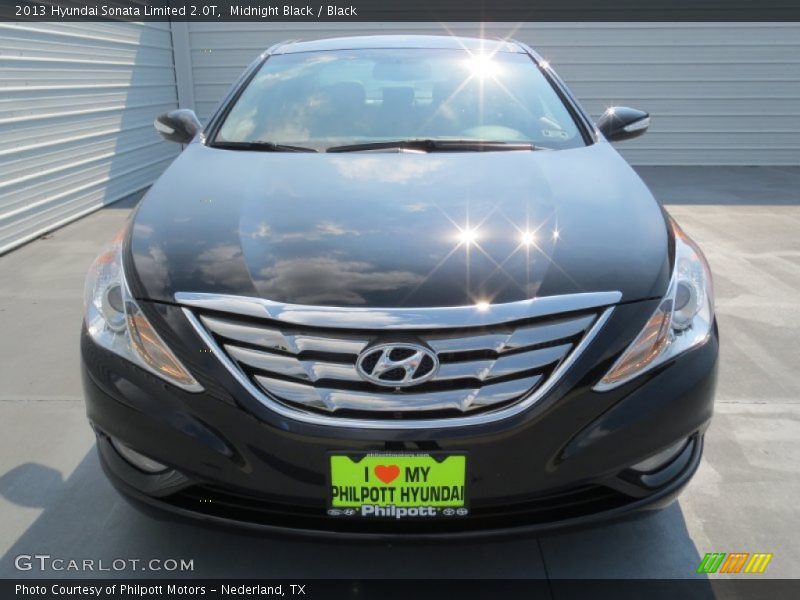 Midnight Black / Black 2013 Hyundai Sonata Limited 2.0T