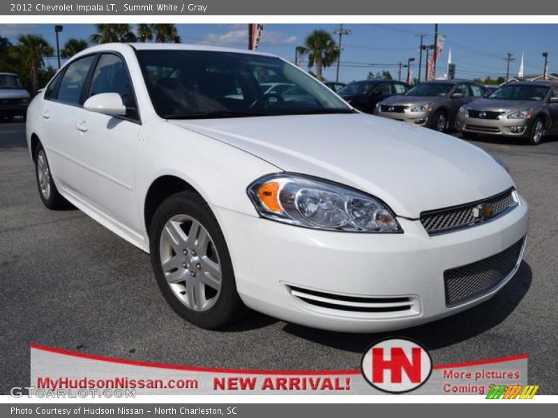 Summit White / Gray 2012 Chevrolet Impala LT