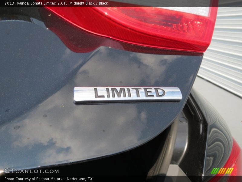 Midnight Black / Black 2013 Hyundai Sonata Limited 2.0T