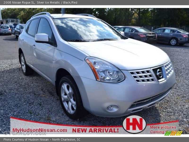Silver Ice Metallic / Black/Red 2008 Nissan Rogue SL