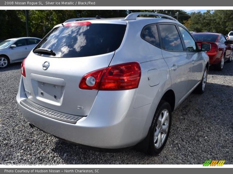 Silver Ice Metallic / Black/Red 2008 Nissan Rogue SL