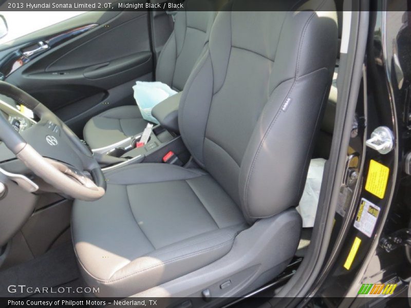 Midnight Black / Black 2013 Hyundai Sonata Limited 2.0T