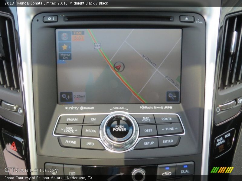 Midnight Black / Black 2013 Hyundai Sonata Limited 2.0T