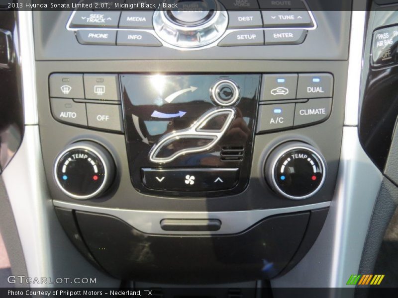 Midnight Black / Black 2013 Hyundai Sonata Limited 2.0T