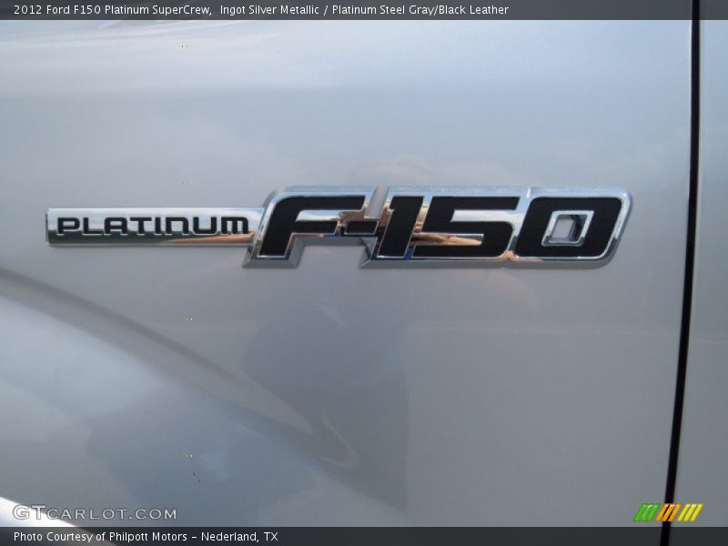 Ingot Silver Metallic / Platinum Steel Gray/Black Leather 2012 Ford F150 Platinum SuperCrew