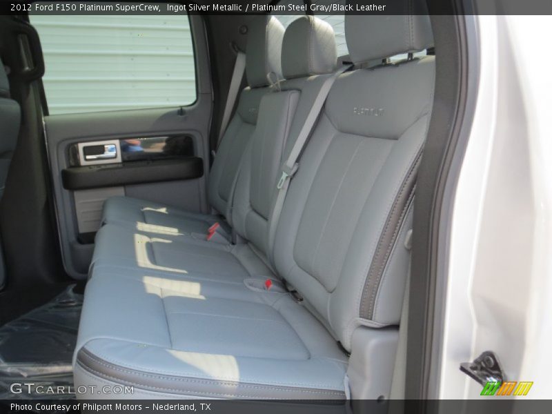 Ingot Silver Metallic / Platinum Steel Gray/Black Leather 2012 Ford F150 Platinum SuperCrew