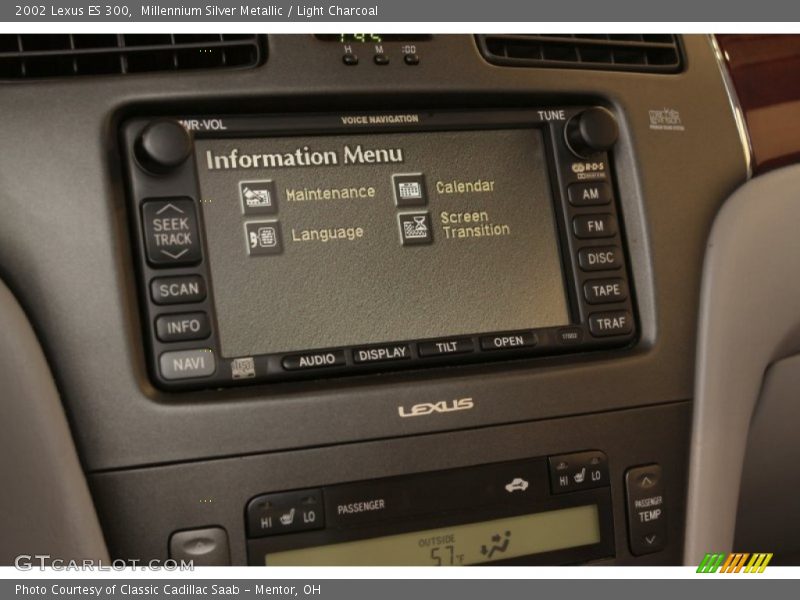 Millennium Silver Metallic / Light Charcoal 2002 Lexus ES 300