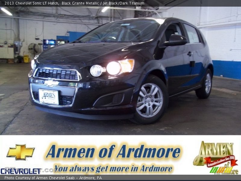 Black Granite Metallic / Jet Black/Dark Titanium 2013 Chevrolet Sonic LT Hatch