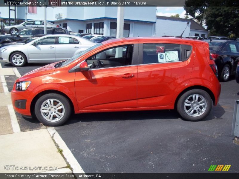  2013 Sonic LT Hatch Inferno Orange Metallic