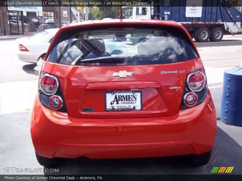 Inferno Orange Metallic / Jet Black/Dark Titanium 2013 Chevrolet Sonic LT Hatch