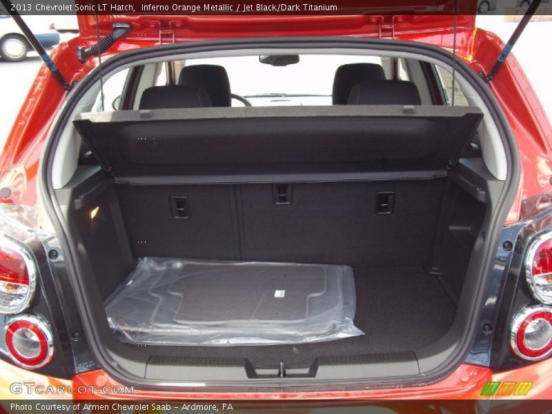 Inferno Orange Metallic / Jet Black/Dark Titanium 2013 Chevrolet Sonic LT Hatch