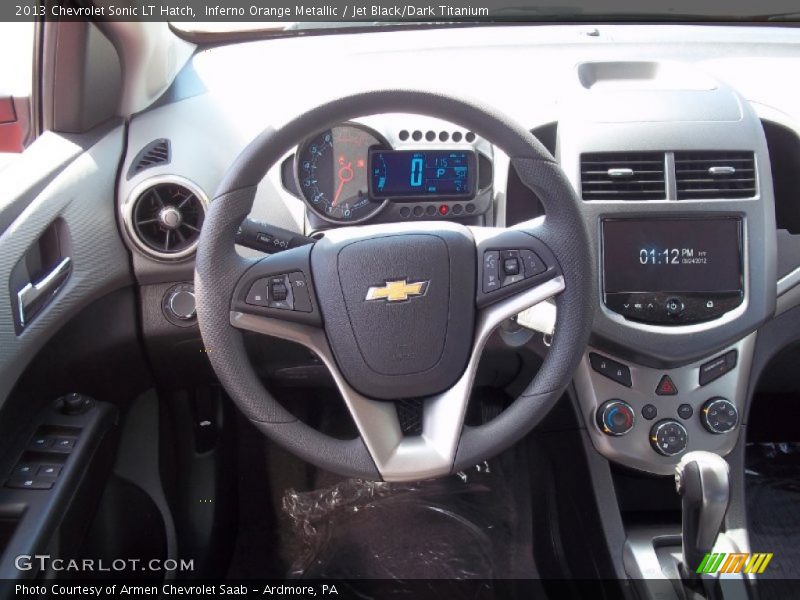Inferno Orange Metallic / Jet Black/Dark Titanium 2013 Chevrolet Sonic LT Hatch