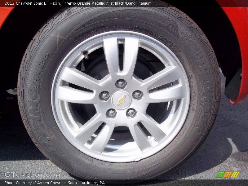 Inferno Orange Metallic / Jet Black/Dark Titanium 2013 Chevrolet Sonic LT Hatch