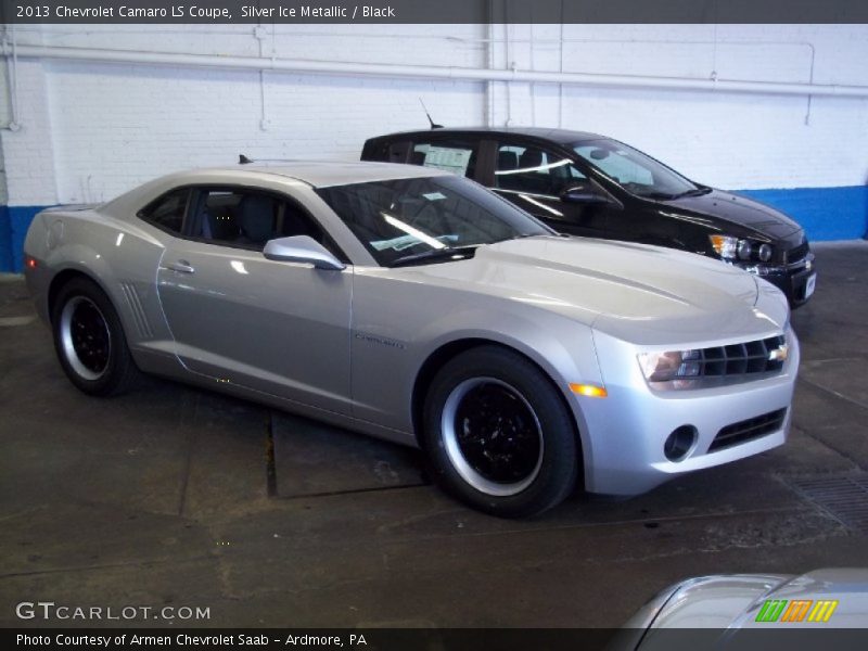 Silver Ice Metallic / Black 2013 Chevrolet Camaro LS Coupe