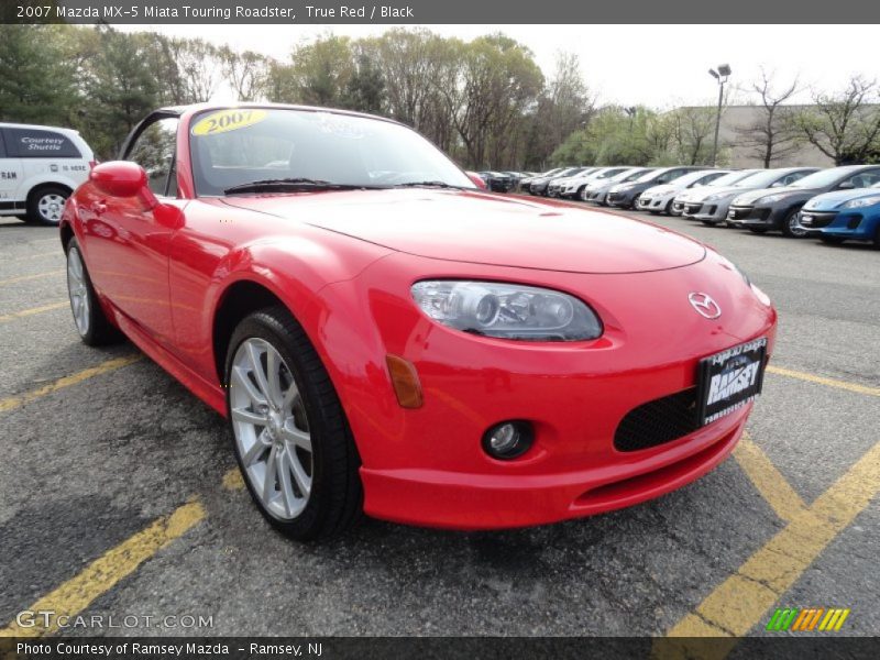 True Red / Black 2007 Mazda MX-5 Miata Touring Roadster