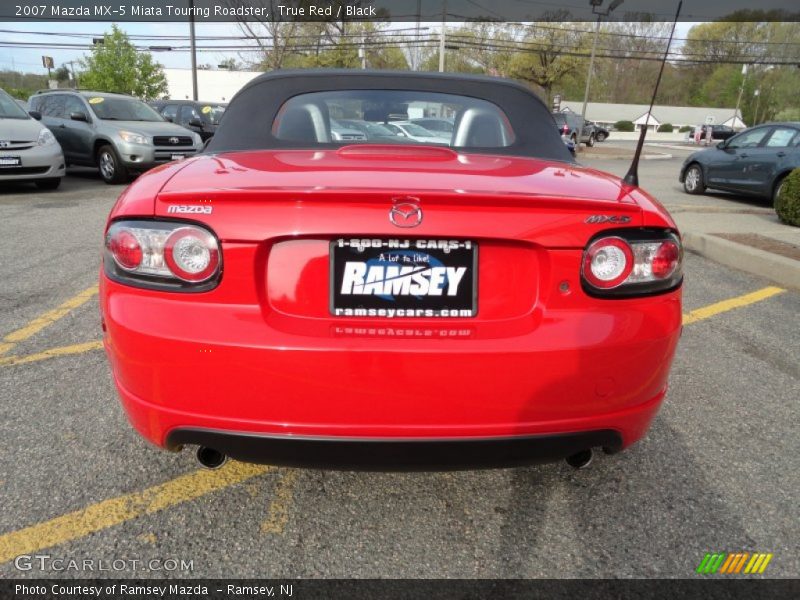 True Red / Black 2007 Mazda MX-5 Miata Touring Roadster