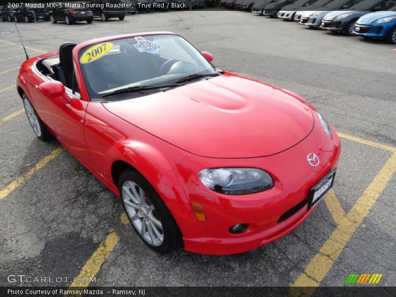 True Red / Black 2007 Mazda MX-5 Miata Touring Roadster