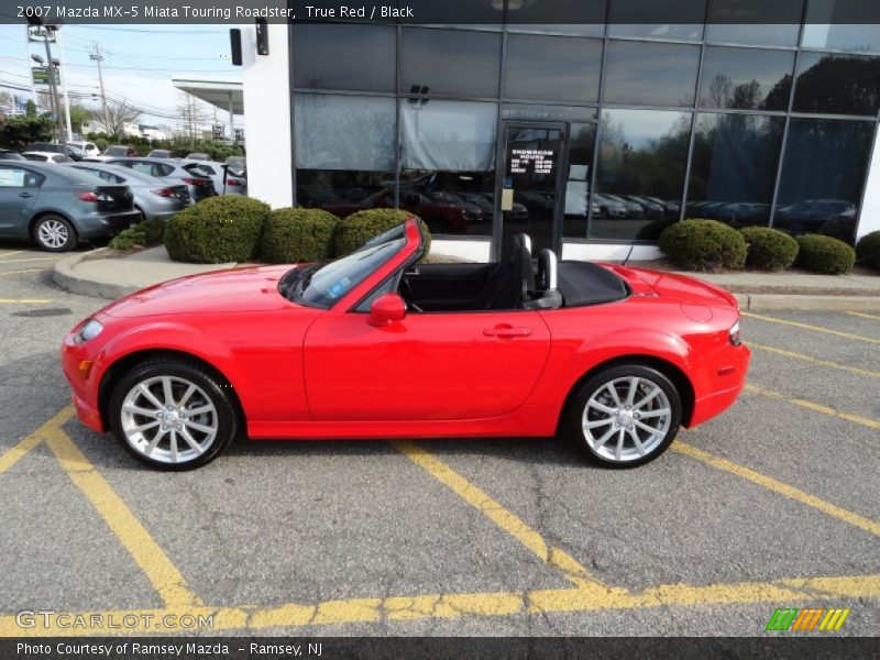 True Red / Black 2007 Mazda MX-5 Miata Touring Roadster