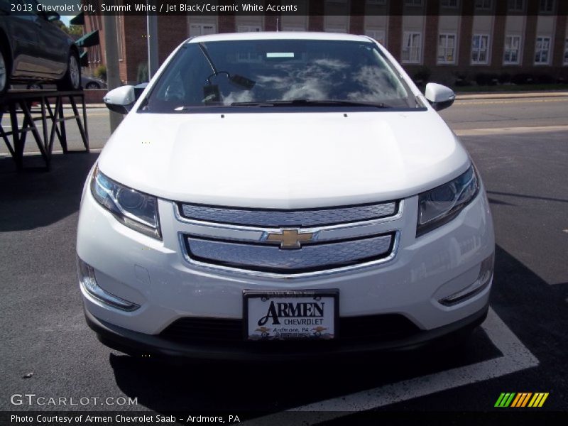 Summit White / Jet Black/Ceramic White Accents 2013 Chevrolet Volt