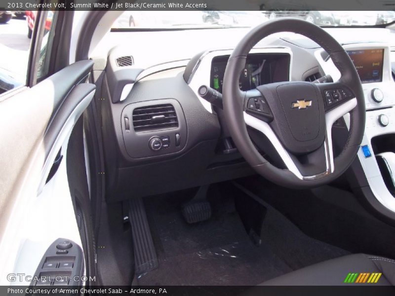 Summit White / Jet Black/Ceramic White Accents 2013 Chevrolet Volt