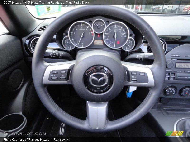 True Red / Black 2007 Mazda MX-5 Miata Touring Roadster