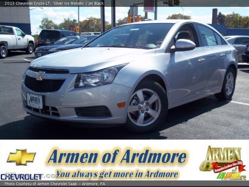Silver Ice Metallic / Jet Black 2013 Chevrolet Cruze LT